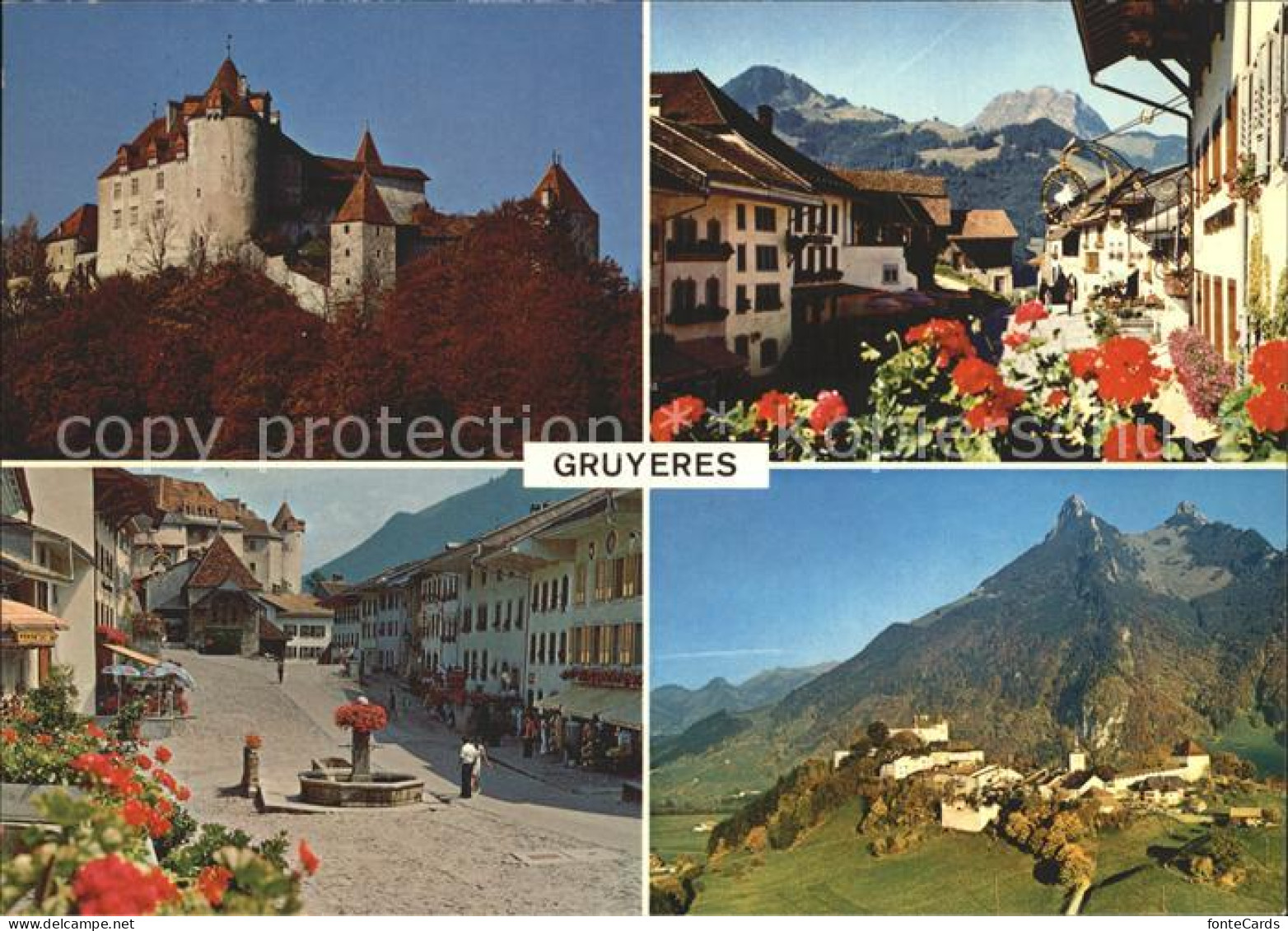 12348299 Gruyeres FR Schloss Fliegeraufnahme Gruyeres - Andere & Zonder Classificatie