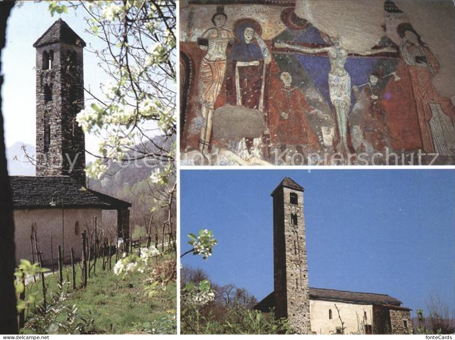 12345959 Sureggio TI Chiesa Romanica Di San Pietro XII Secolo Affresco Kirche Fr - Autres & Non Classés