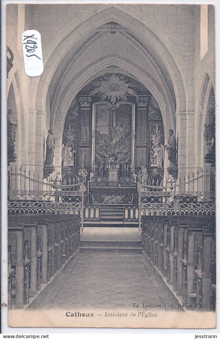 CATHEUX- INTERIEUR DE L EGLISE - Autres & Non Classés