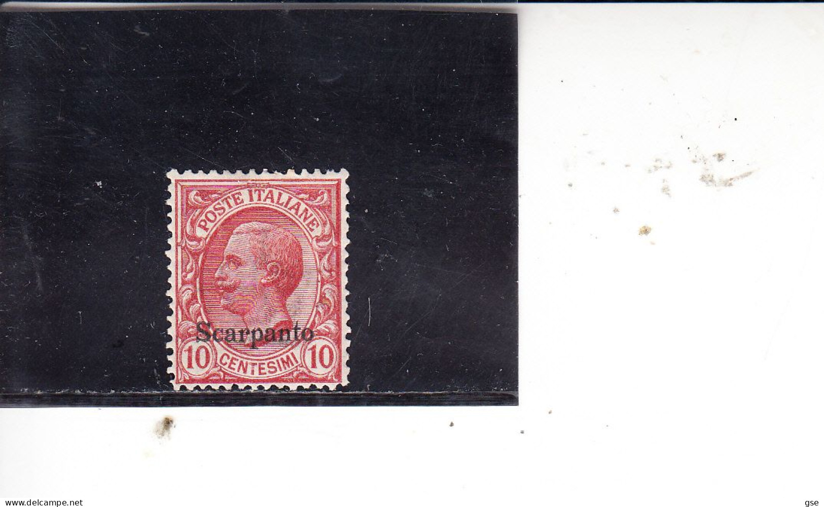 SCARPANTO  1912 -  Sassone  3* (L) - Other & Unclassified