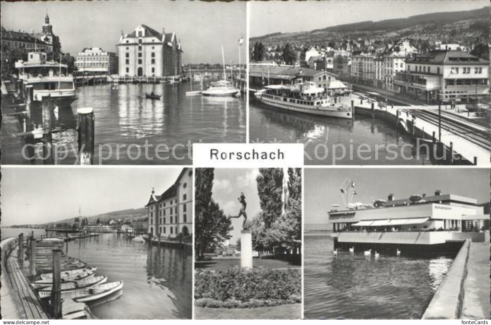 12336159 Rorschach Bodensee Hafen Denkmal Schiffsanleger Seerestaurant Rorschach - Autres & Non Classés