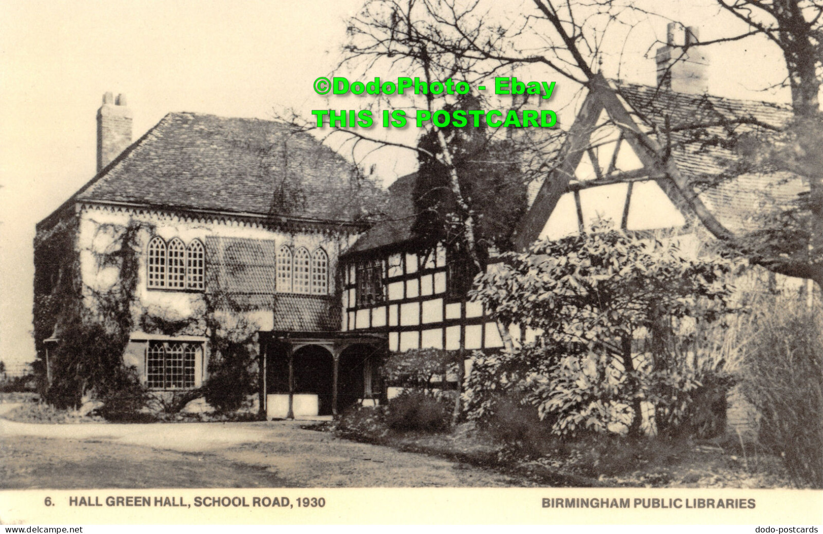 R415541 6. Hall Green Hall. School Road. 1930. Birmingham Public Libraries - Wereld