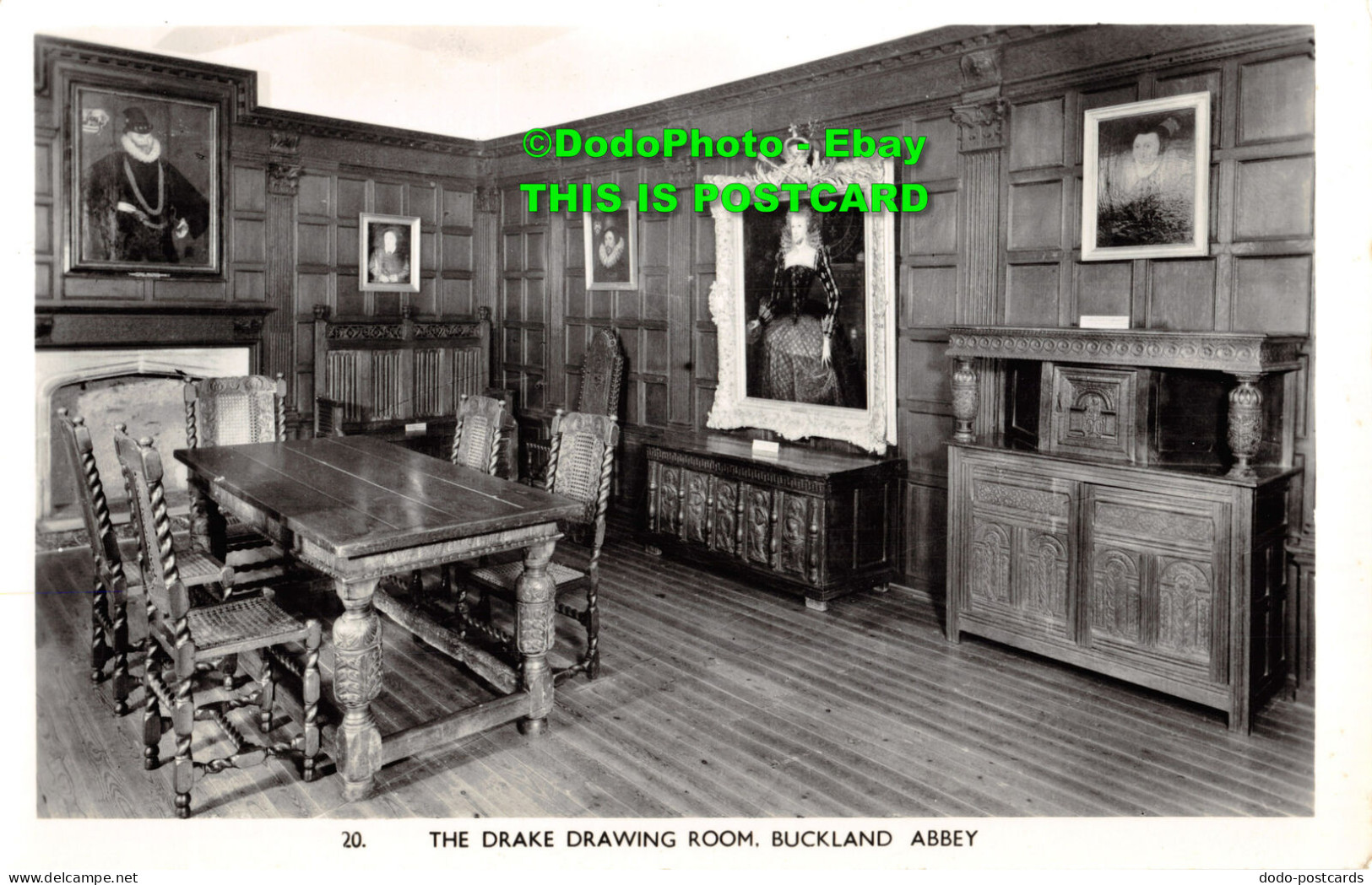 R414409 Buckland Abbey. The Drake Drawing Room. RP - Wereld