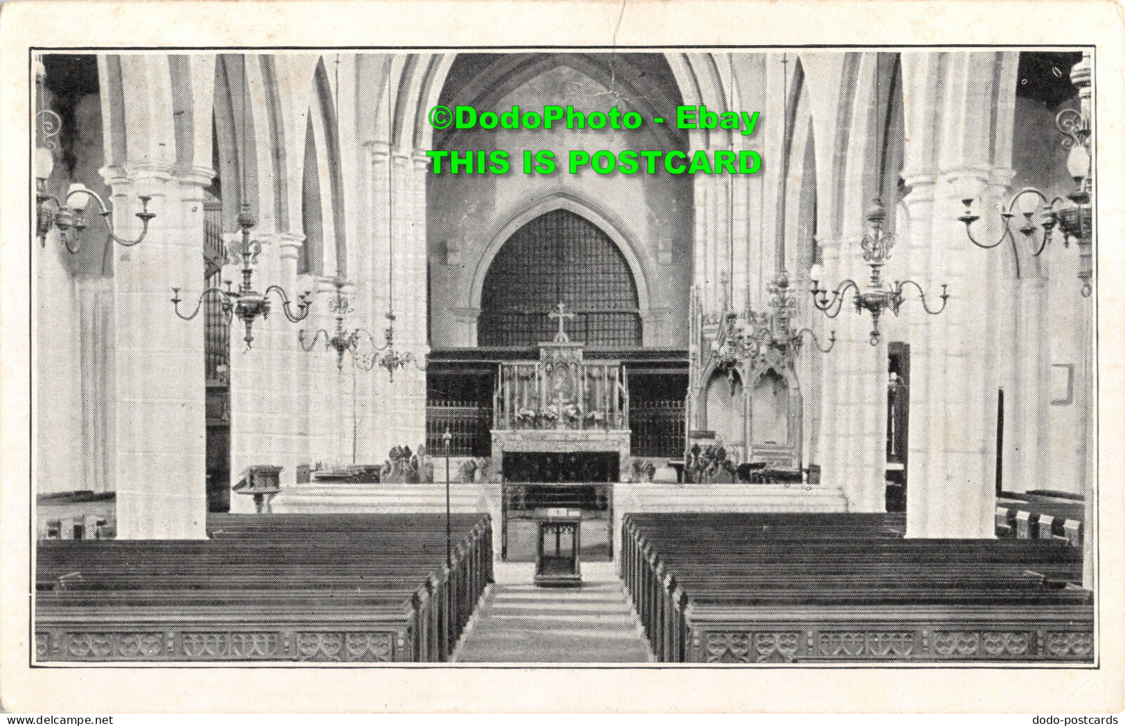R415976 Interior Of A Church. Unknown Place. Old Photography. Postcard - World