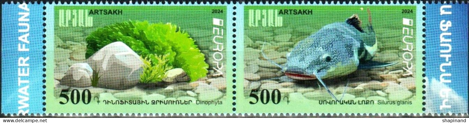 Artsakh 2024 "Europa" Underwater Flora And Fauna." 2v Zd Quality:100% - Armenië