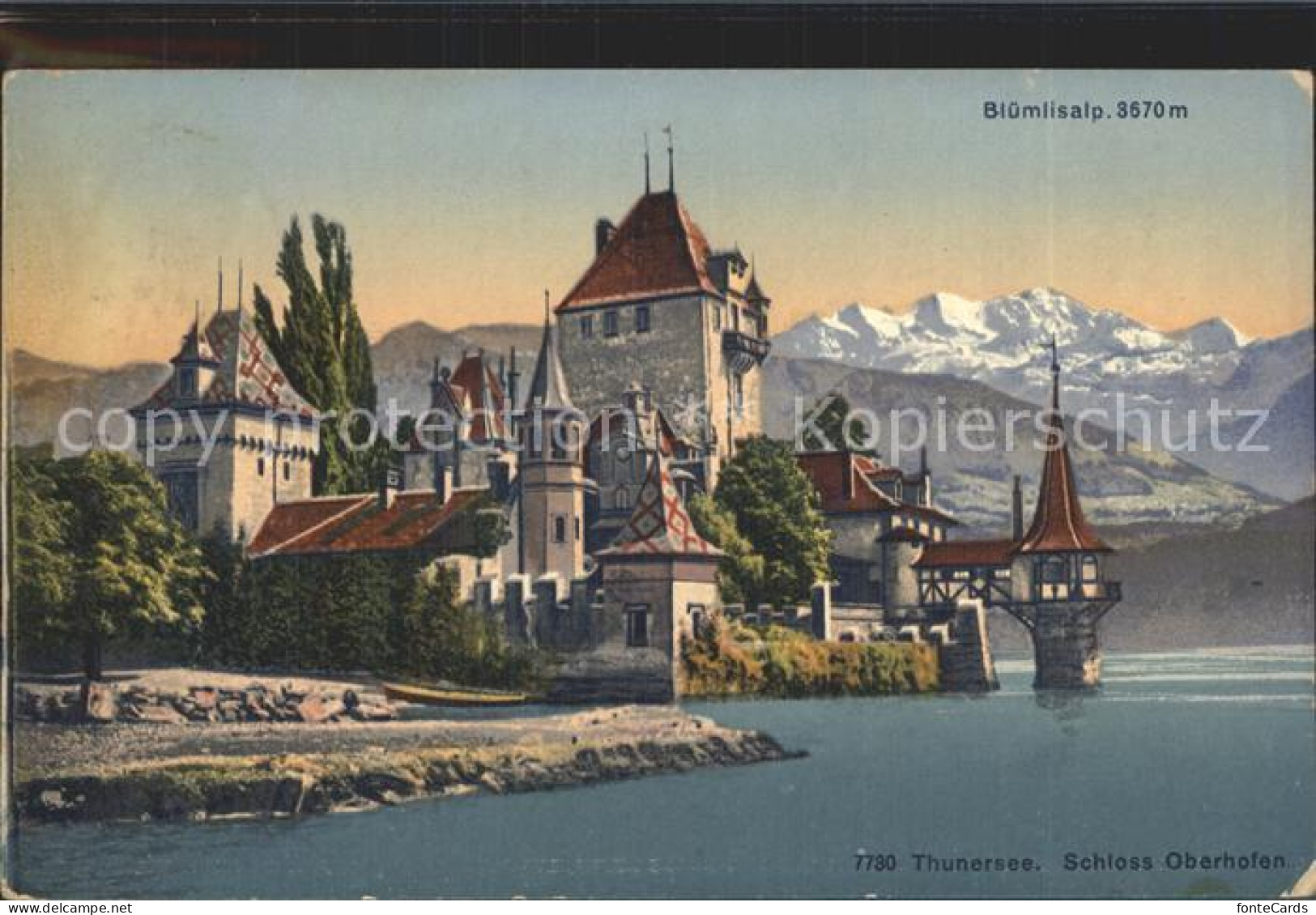 12334379 Thunersee Schloss Oberhofen Mit Bluemlisalp Scherzligen - Sonstige & Ohne Zuordnung