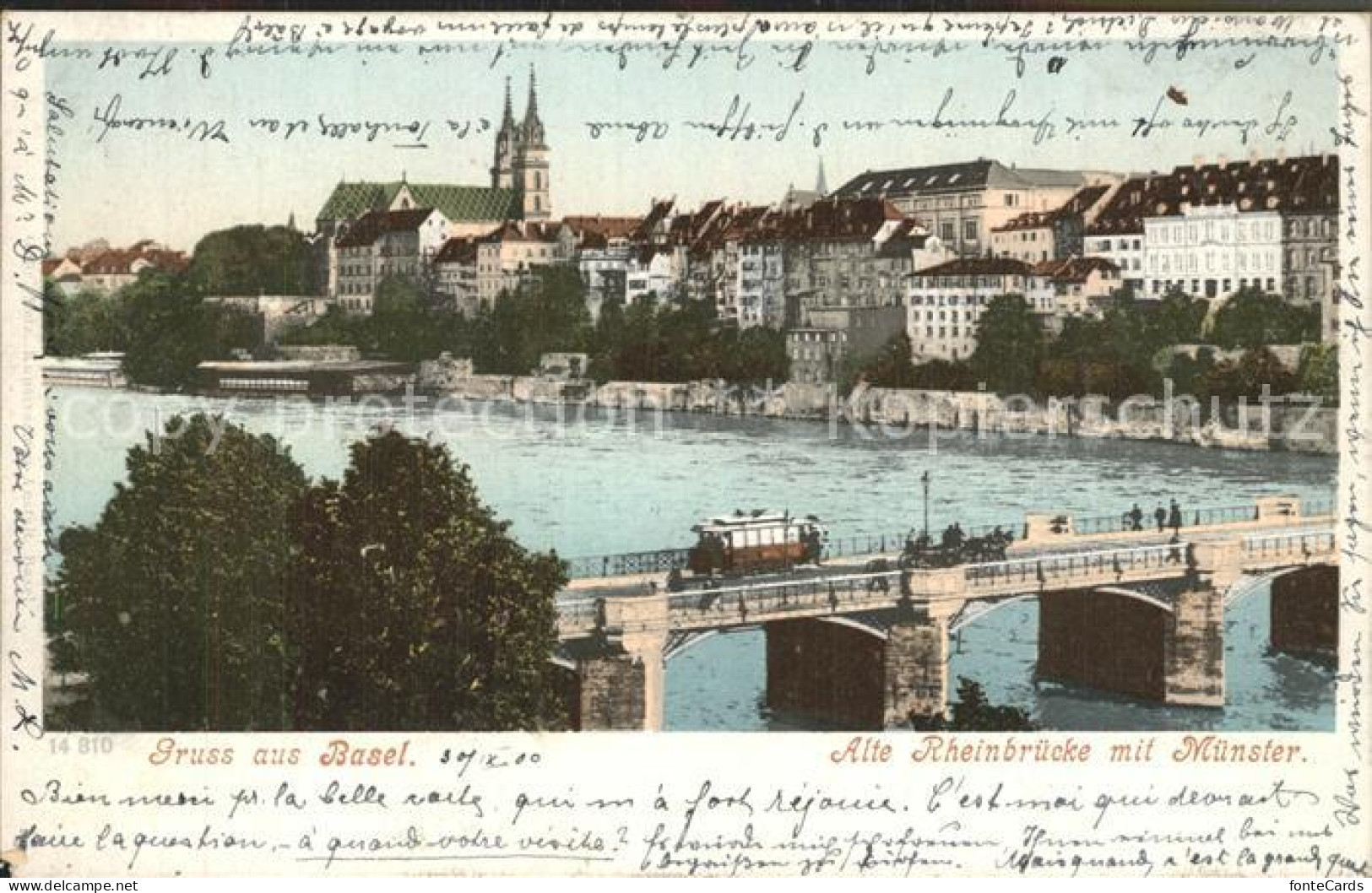 12334279 Basel BS Alte Rheinbruecke Mit Muenster Basel BS - Altri & Non Classificati