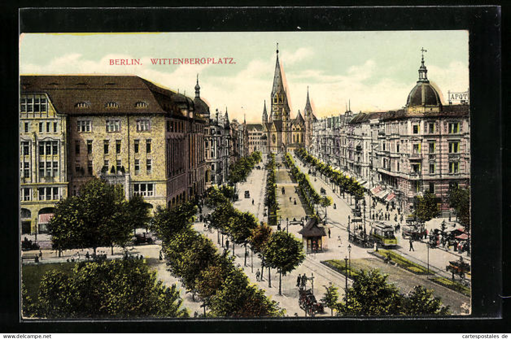AK Berlin, Wittenbergplatz, Strassenbahn  - Tram