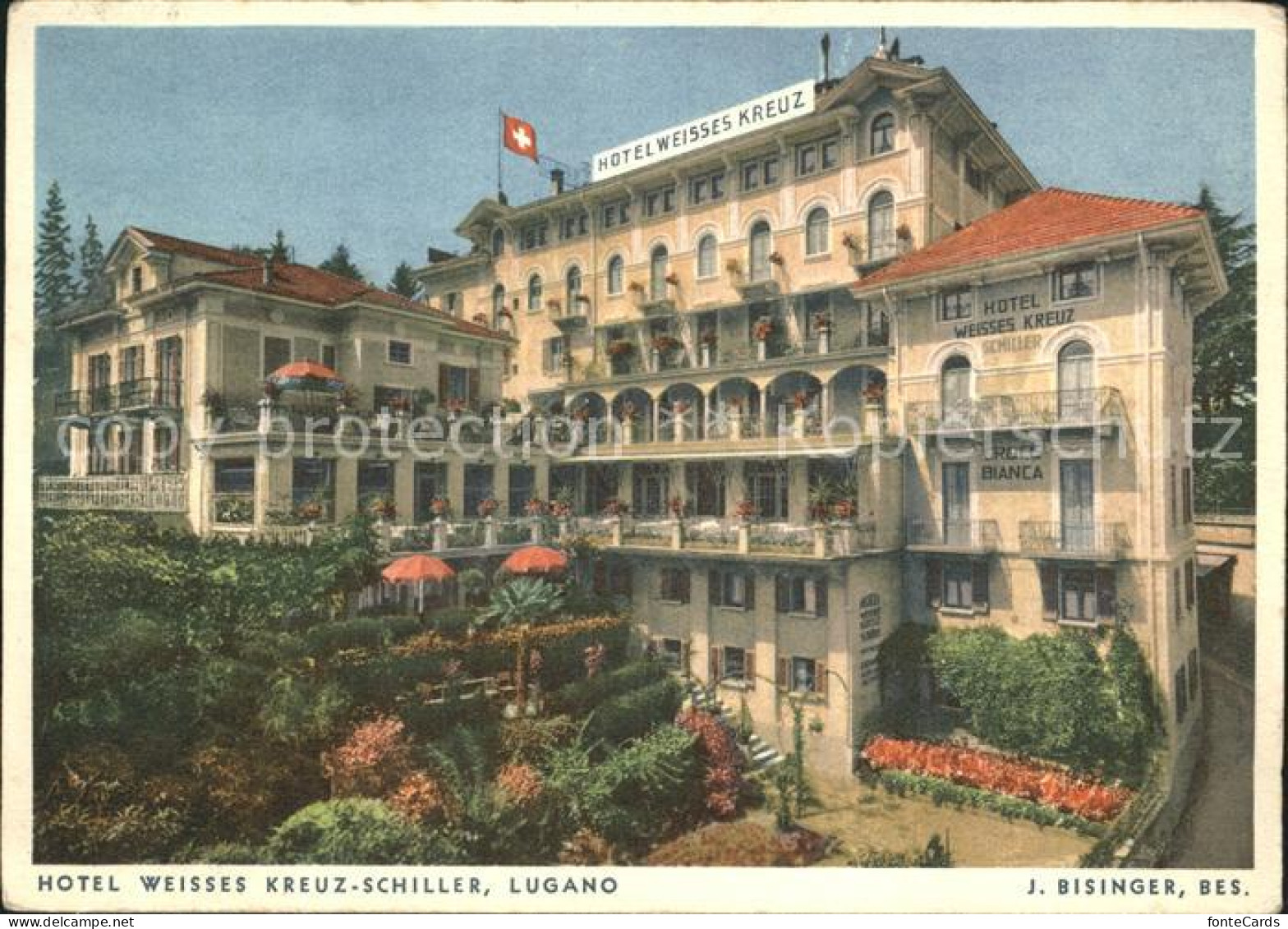 12333769 Lugano TI Hotel Weisses Kreuz-Schiller  Lugano - Sonstige & Ohne Zuordnung