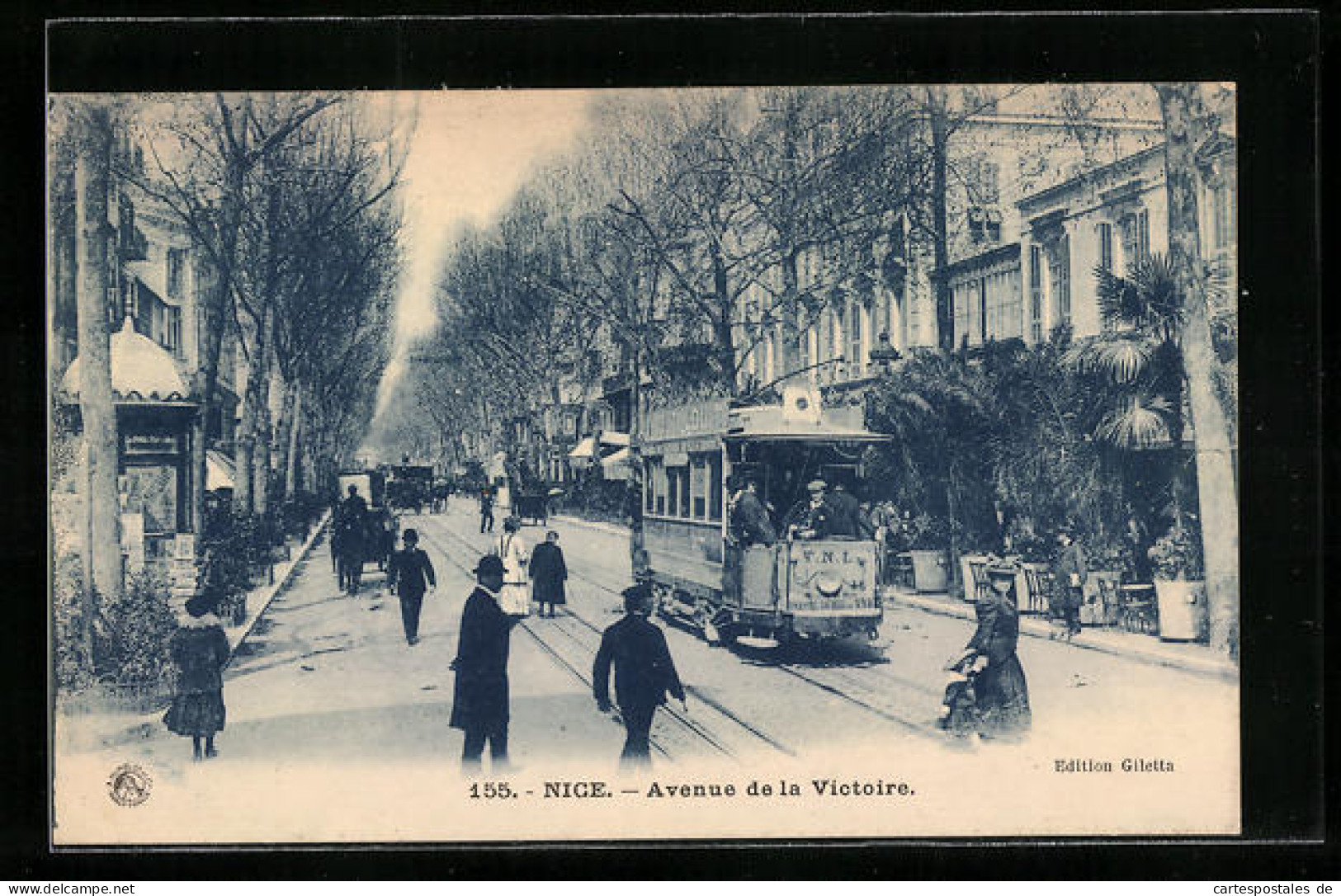 AK Nice, Avenue De La Victoire Mit Strassenbahn  - Tramways