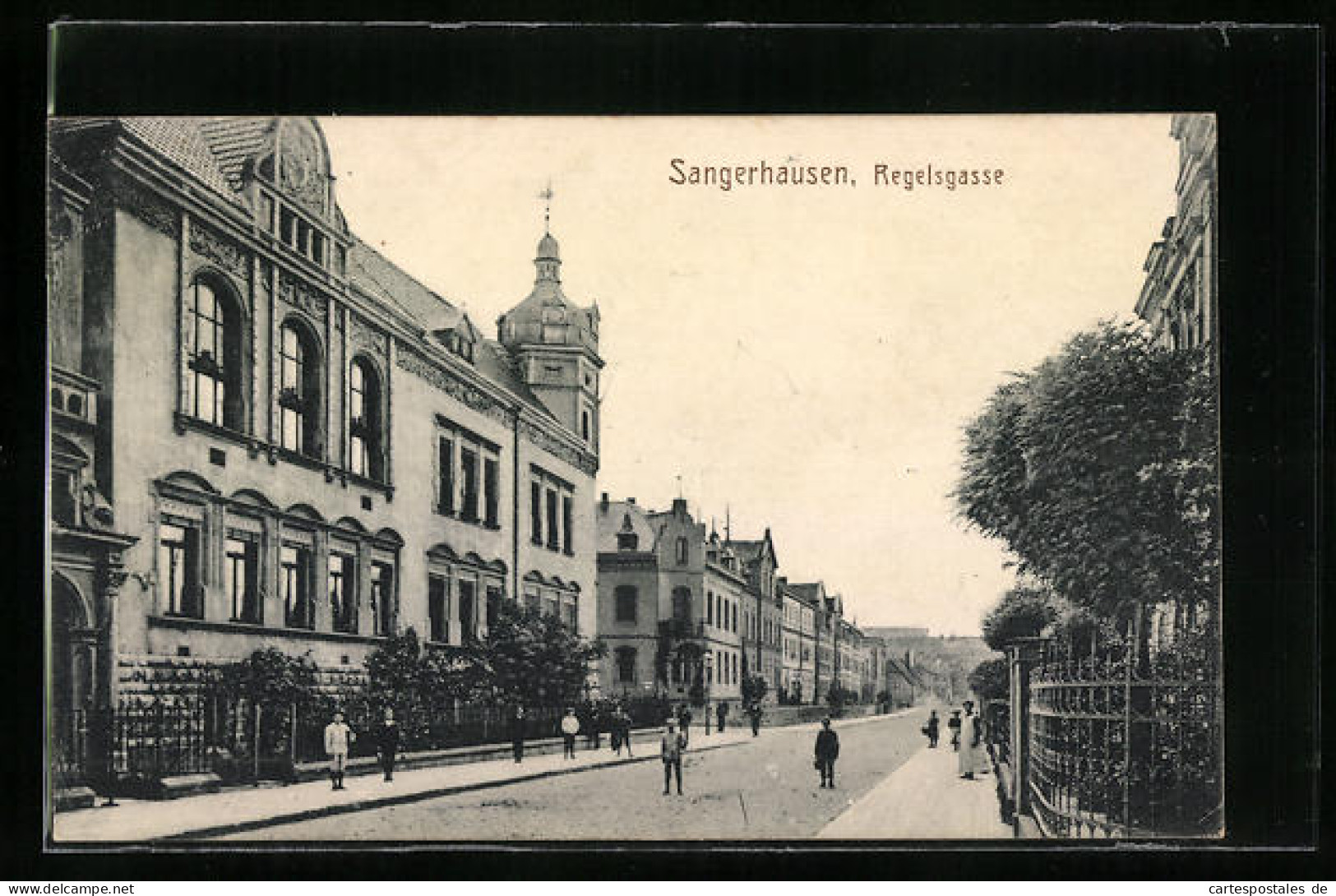 AK Sangerhausen, Strassenpartie Der Regelsgasse  - Sangerhausen