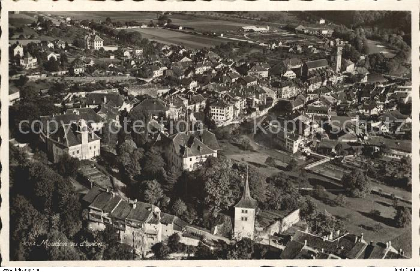 12322329 Moudon Vue Aerienne Moudon - Andere & Zonder Classificatie