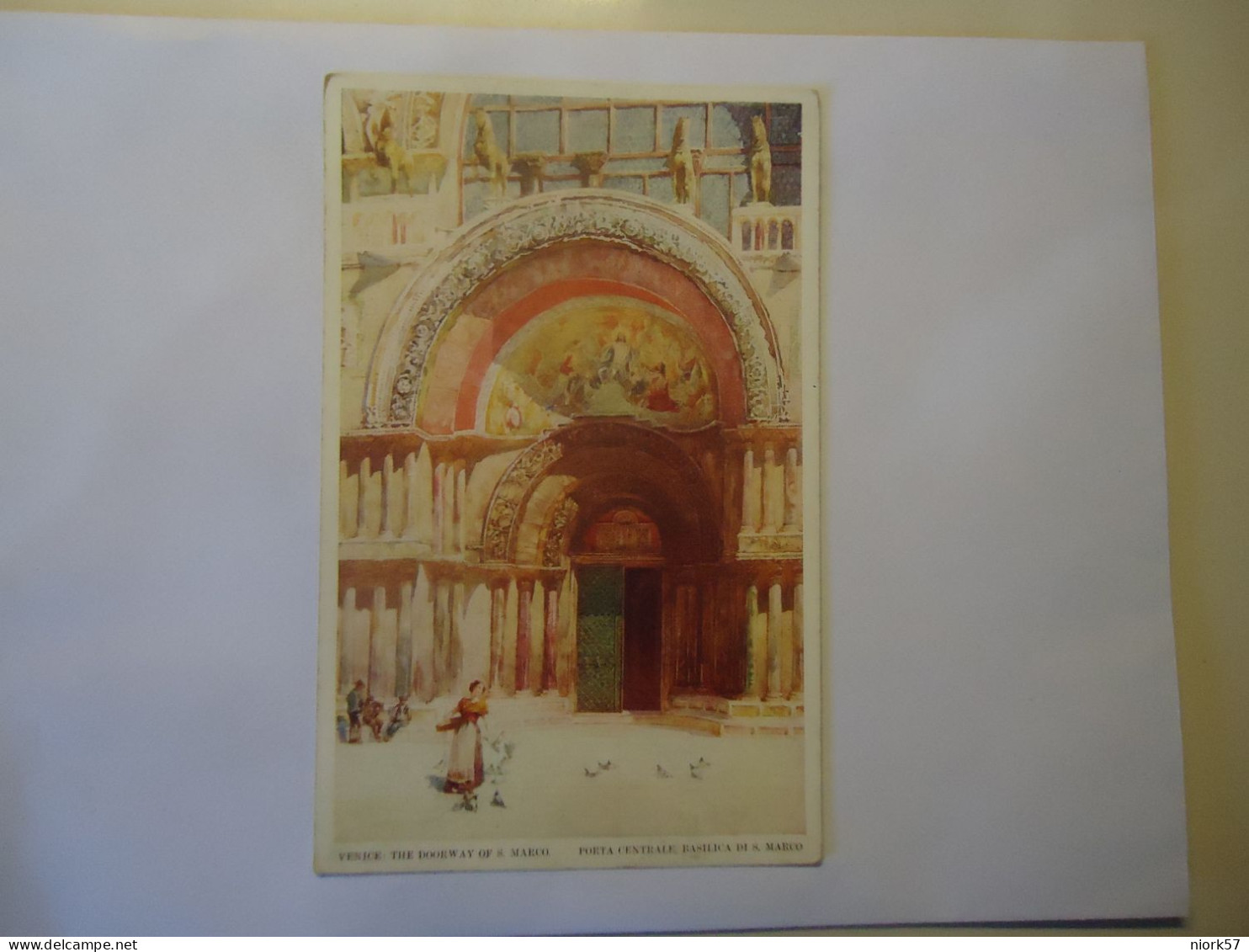 ITALY POSTCARDS  VENICE  THE DOORWAY OF S MARCO - Other & Unclassified