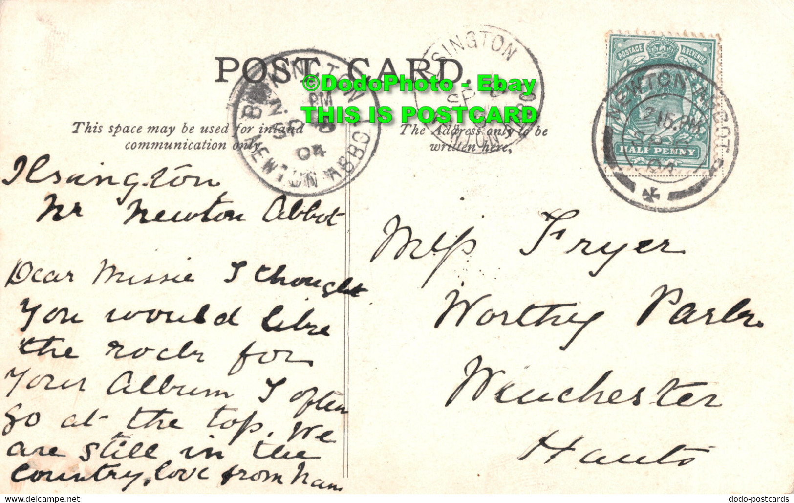 R415617 Hay Tor Rock. 1904 - World