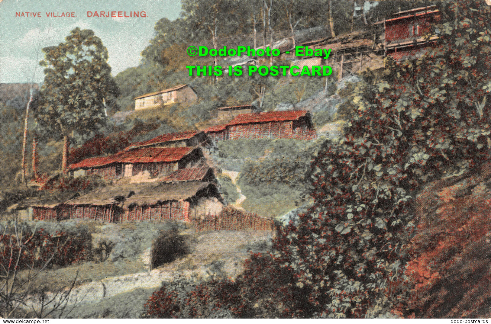 R414479 Darjeeling. Native Village. Postcard - Monde