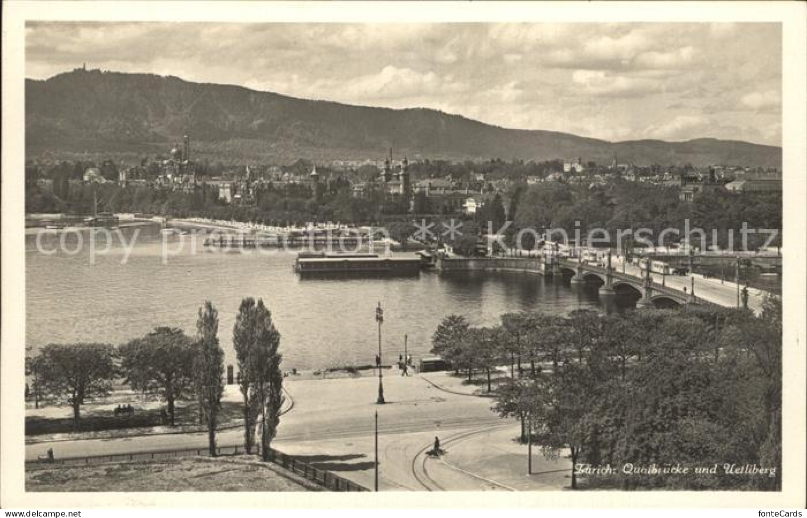 12320929 Zuerich Quaibruecke Zuerichsee Uetliberg Zuerich - Altri & Non Classificati