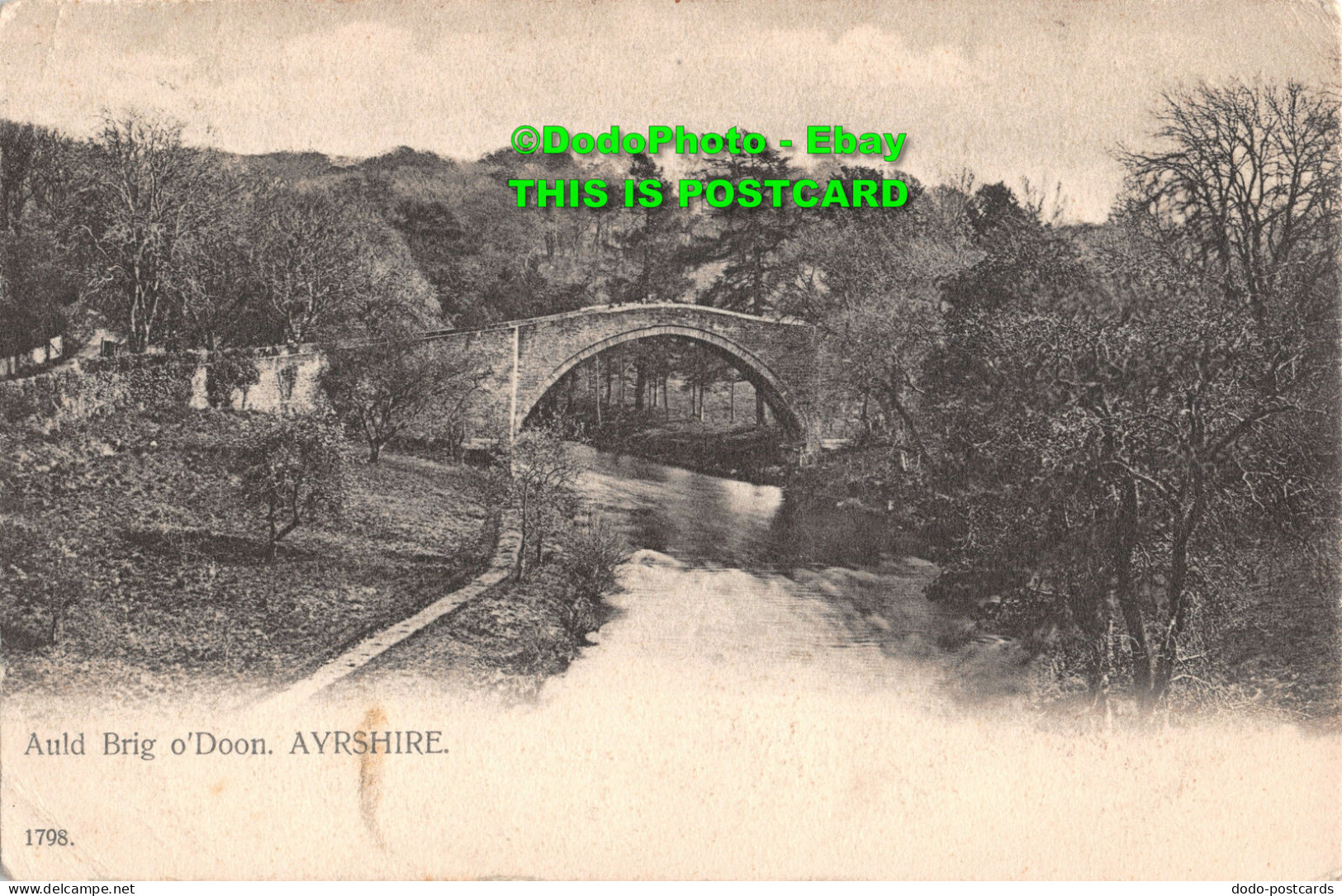 R414494 Ayrshire. Auld Brig O Doon. F. Hartmann. 1905 - Monde