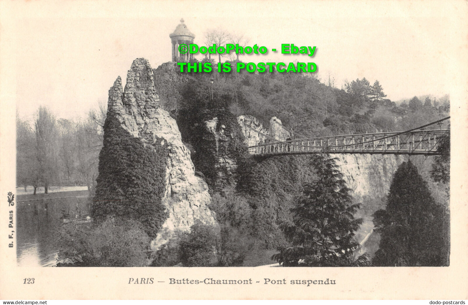 R415642 123. Paris. Buttes Chaumont. Pont Suspendu. B. F - Monde