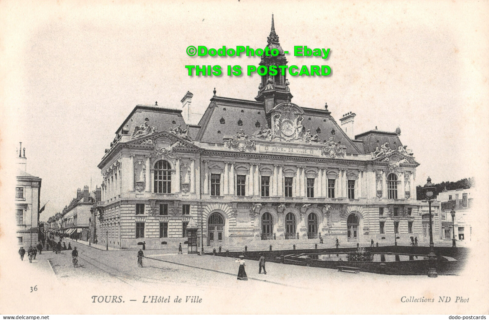 R415647 36. Tours. LHotel De Ville. Collections ND Phot. Neurdein Freres - Monde