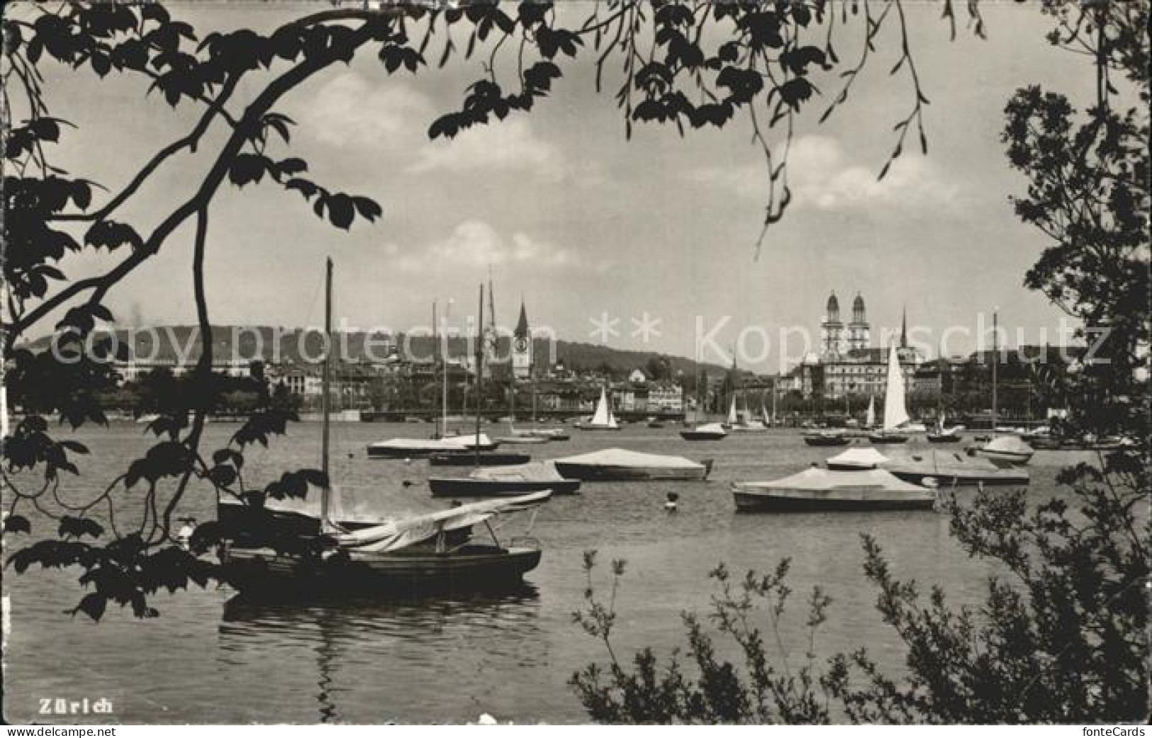 12319359 Zuerich Blick Auf Den Zuerichsee Boote Zuerich - Other & Unclassified