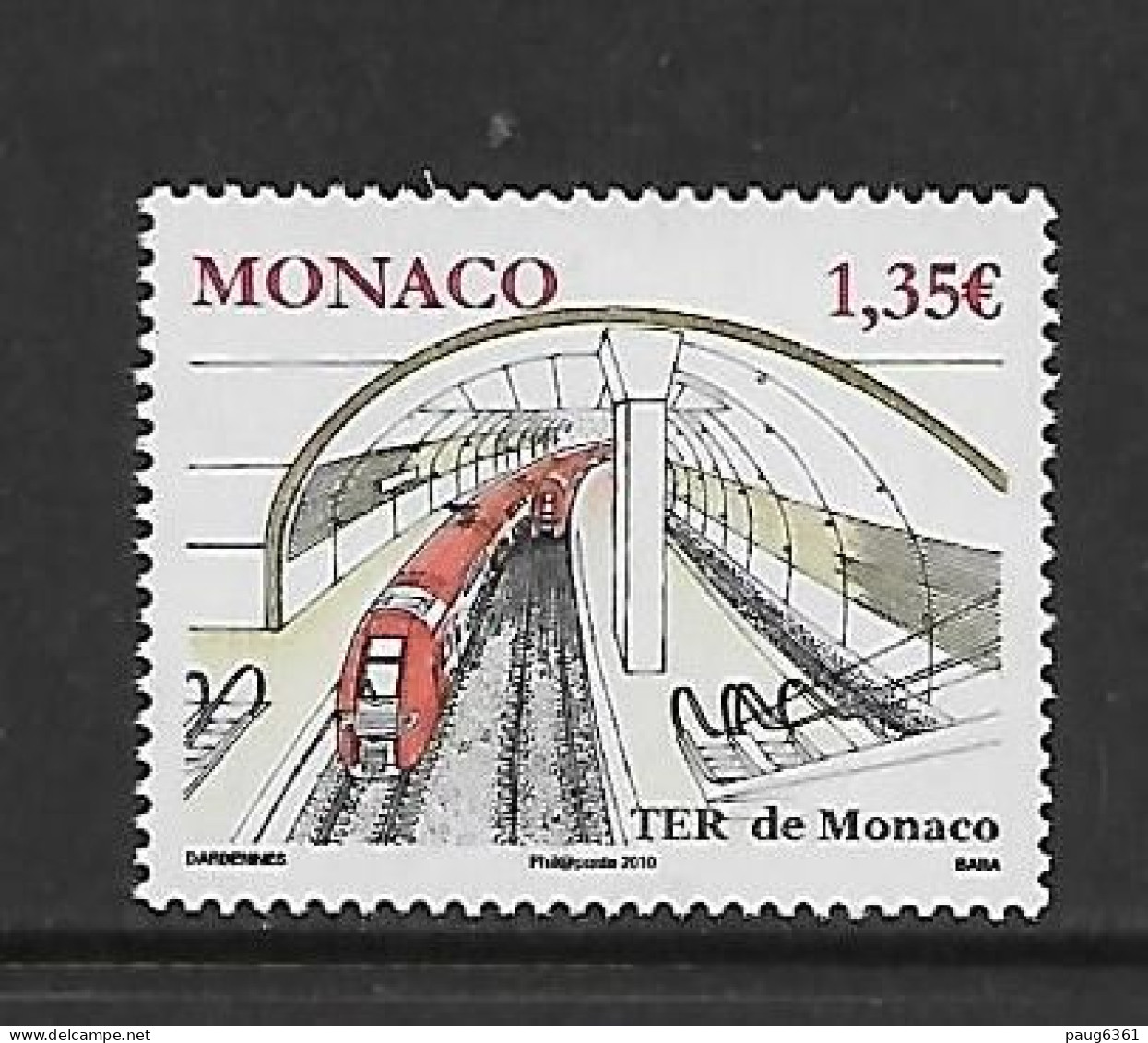 MONACO 2010 TRAINS-TER YVERT N°2753 NEUF MNH** - Trains