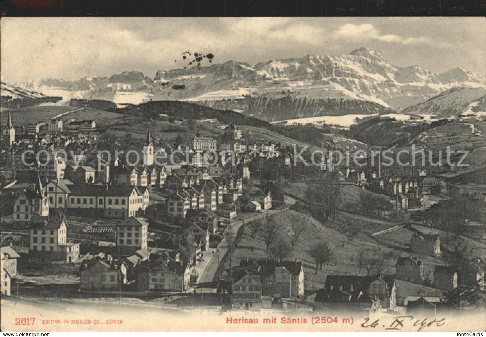 12319329 Herisau AR Panorama Mit Saentis Appenzeller Alpen Herisau - Andere & Zonder Classificatie