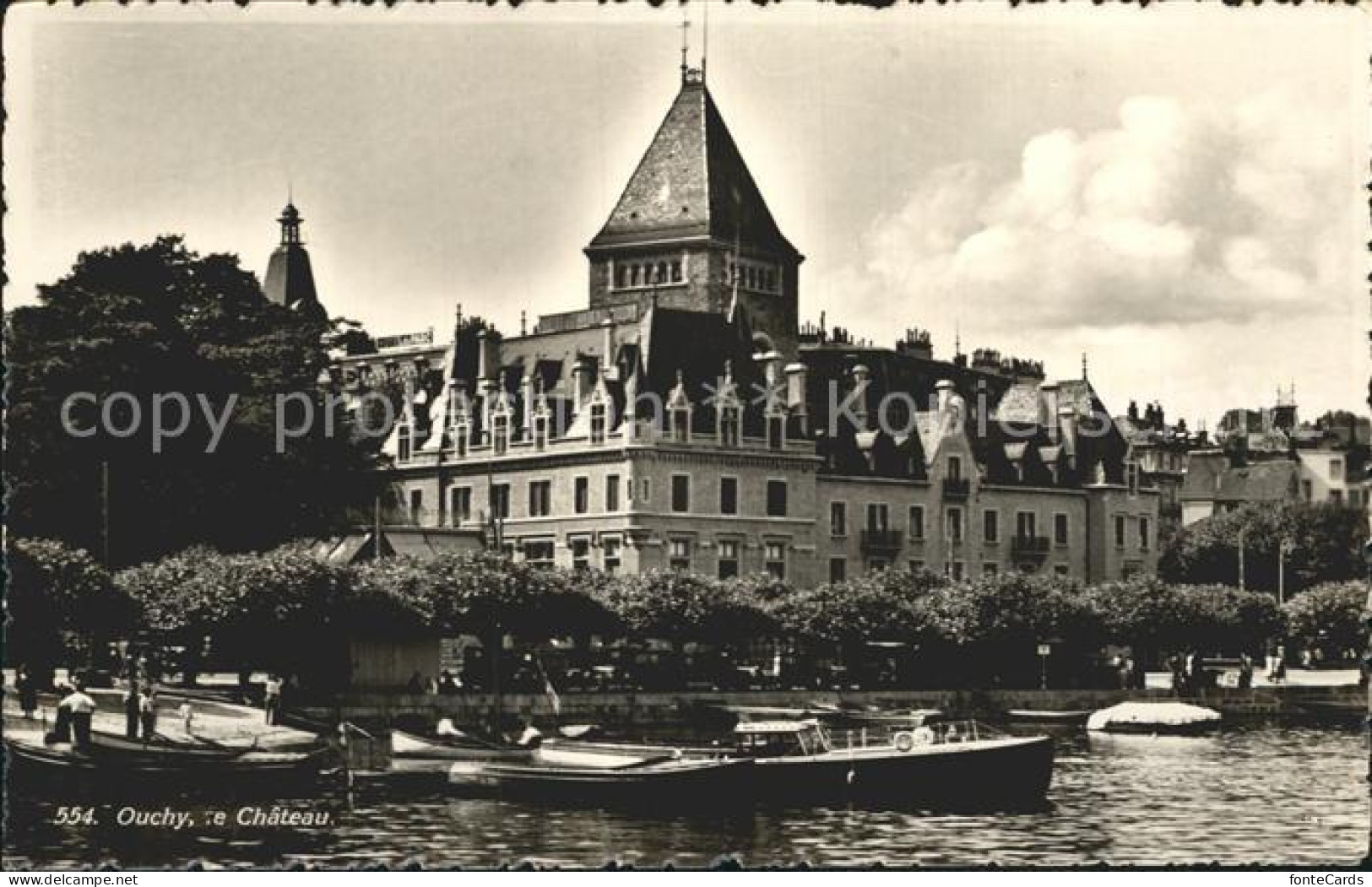 12319269 Ouchy Chateau Port Lac Leman Ouchy - Andere & Zonder Classificatie