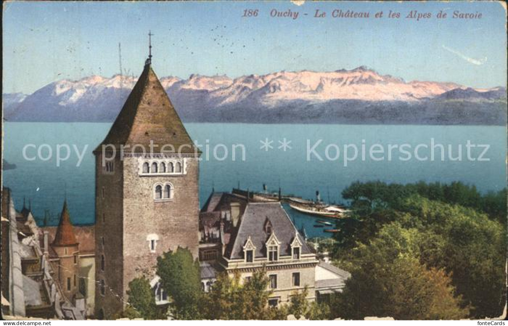 12318249 Ouchy Chateau Lac Leman Et Les Alpes De Savoie Ouchy - Autres & Non Classés