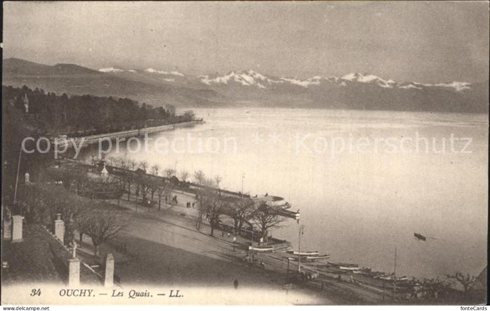 12318239 Ouchy Les Quais Port Lac Leman Et Les Alpes Ouchy - Altri & Non Classificati