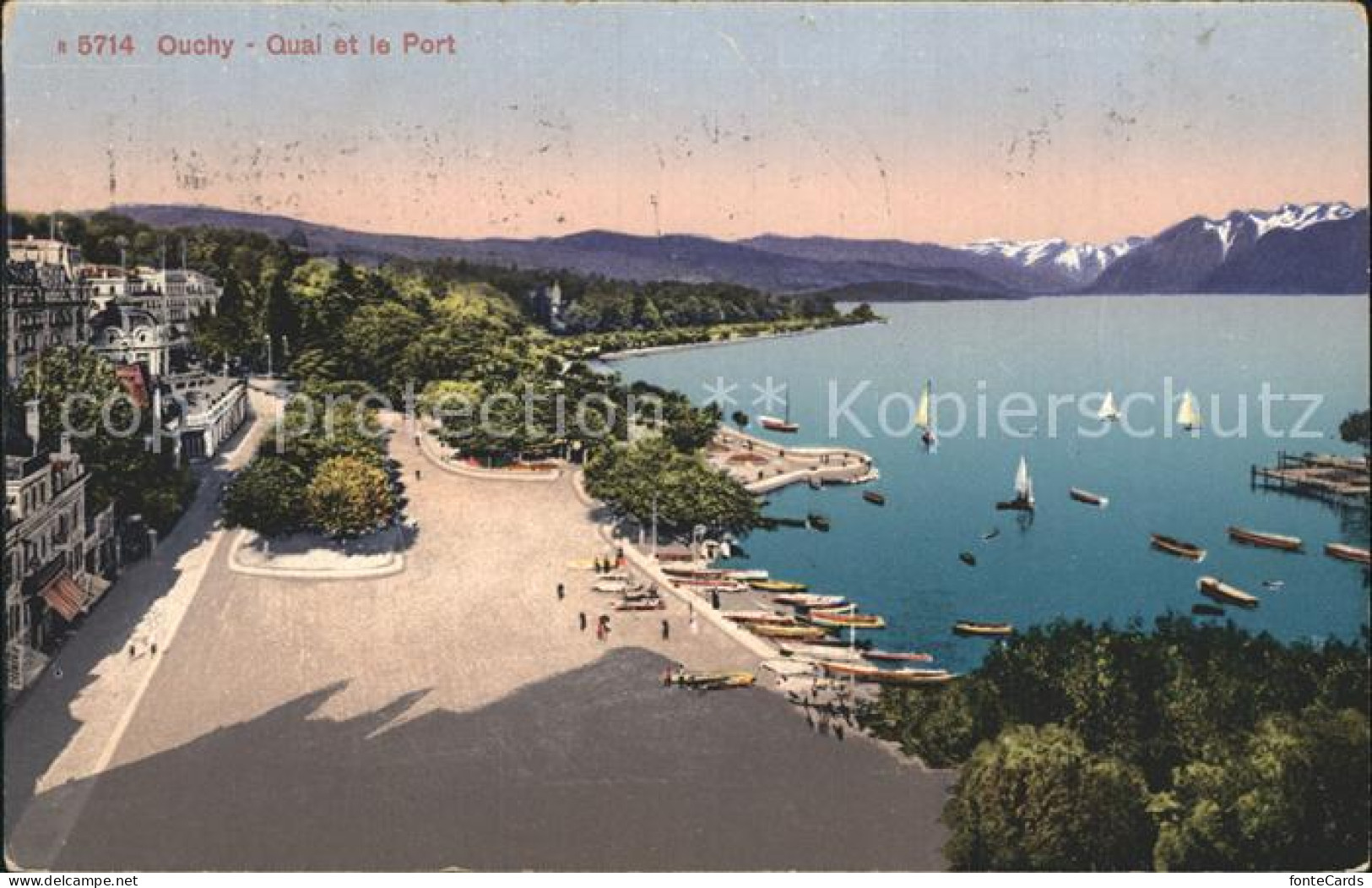 12318229 Ouchy Quai Et Port Lac Leman Alpes Ouchy - Andere & Zonder Classificatie