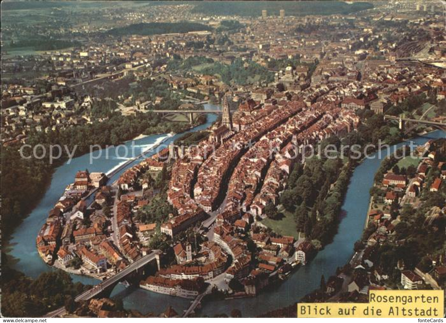 12312389 Bern BE Rosengarten Altstadt Fliegeraufnahme Bern - Sonstige & Ohne Zuordnung