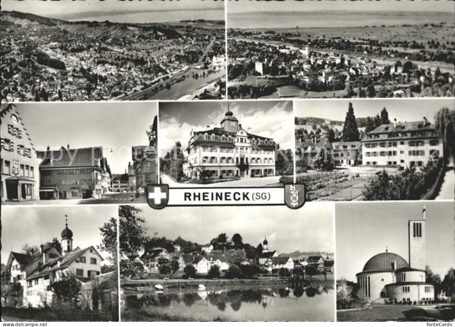 12298319 Rheineck SG Total Und Teilansichten Rathaus Kirchen Rheineck - Other & Unclassified