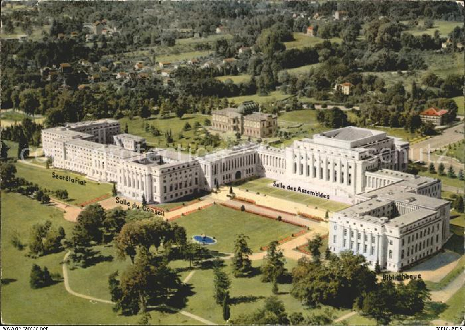 12292929 Geneve GE Fliegeraufnahme Palais Des Nations Unies Geneve - Andere & Zonder Classificatie