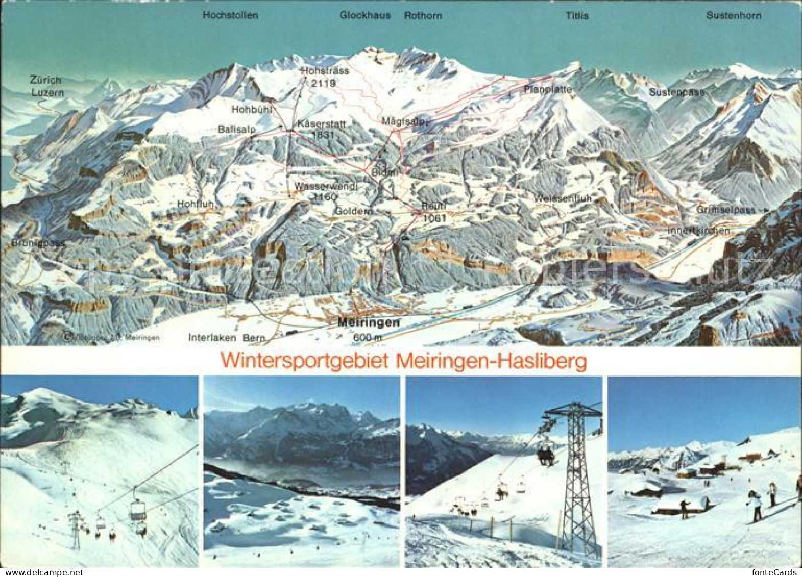 12289309 Meiringen Hasliberg Sessellift Hochstollen Titlis  Meiringen Hasliberg - Other & Unclassified