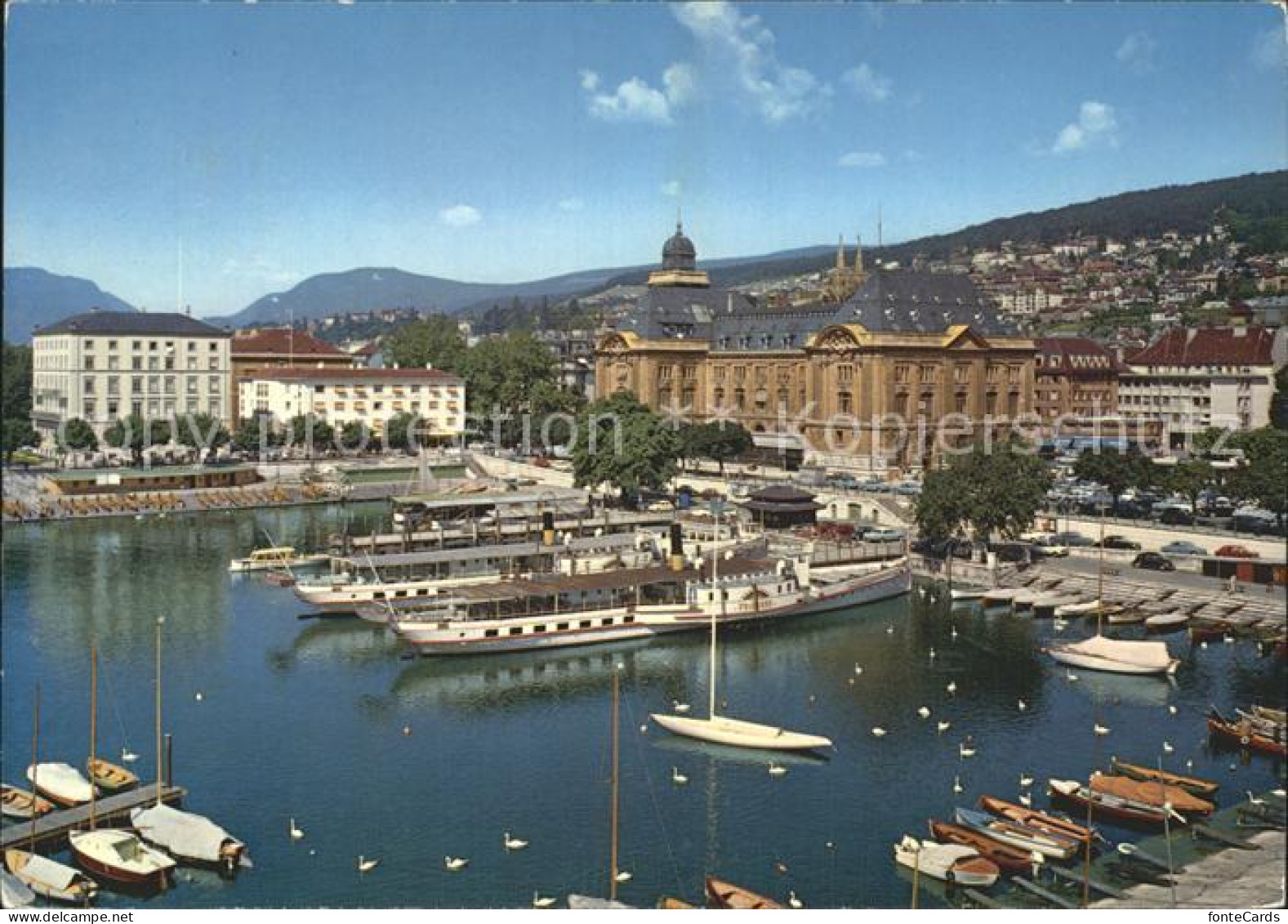 12278839 Neuchatel NE Port Poste Hotel Touring Lac Neuchatel - Sonstige & Ohne Zuordnung