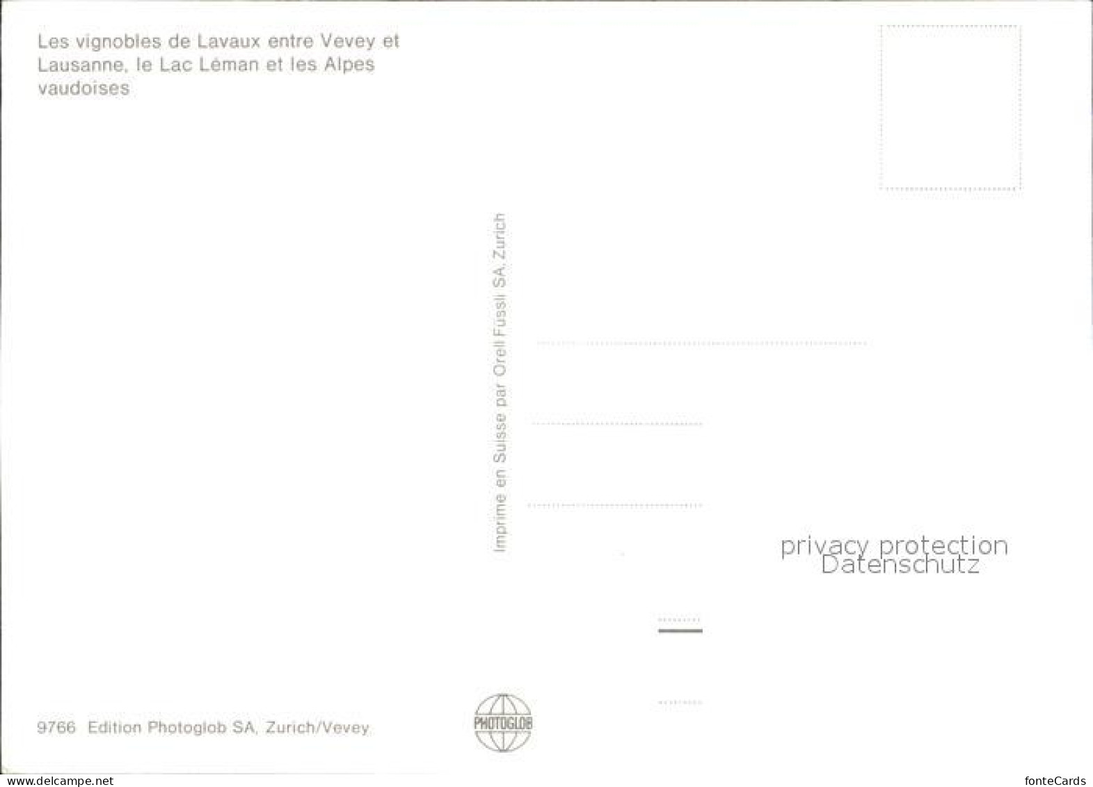 12270909 Lavaux VD Les Vignobles Lac Leman Alpes Vaudoises Weinberge Genfersee A - Altri & Non Classificati