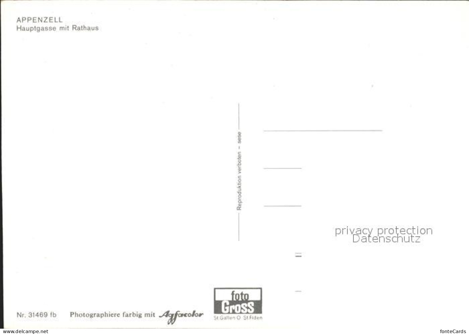 12270309 Appenzell IR Hauptgasse Mit Rathaus Appenzell - Other & Unclassified