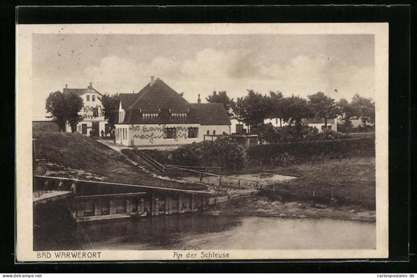 AK Bad Warwerort, An Der Schleuse  - Autres & Non Classés