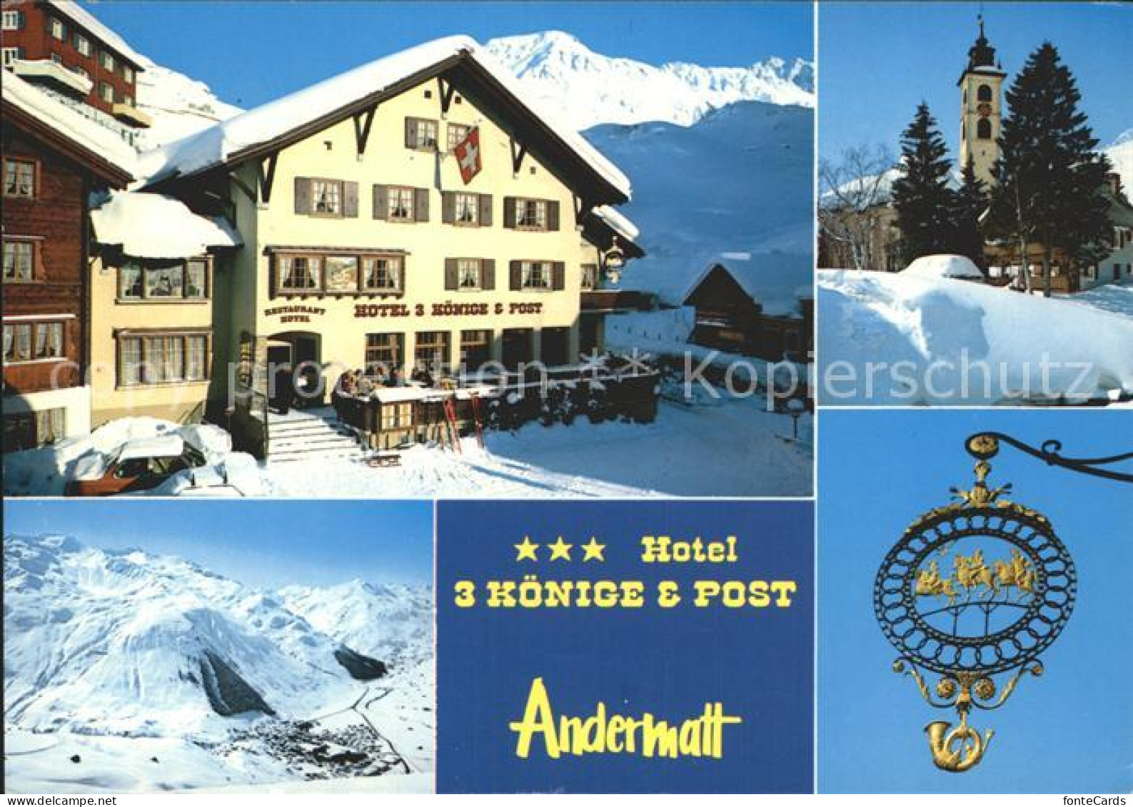 12264599 Andermatt Hotel 3 Koenige Post Andermatt - Sonstige & Ohne Zuordnung