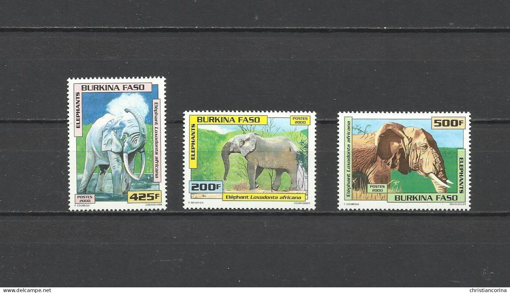 BURKINA FASO 2000 ELEPHANTS - Burkina Faso (1984-...)