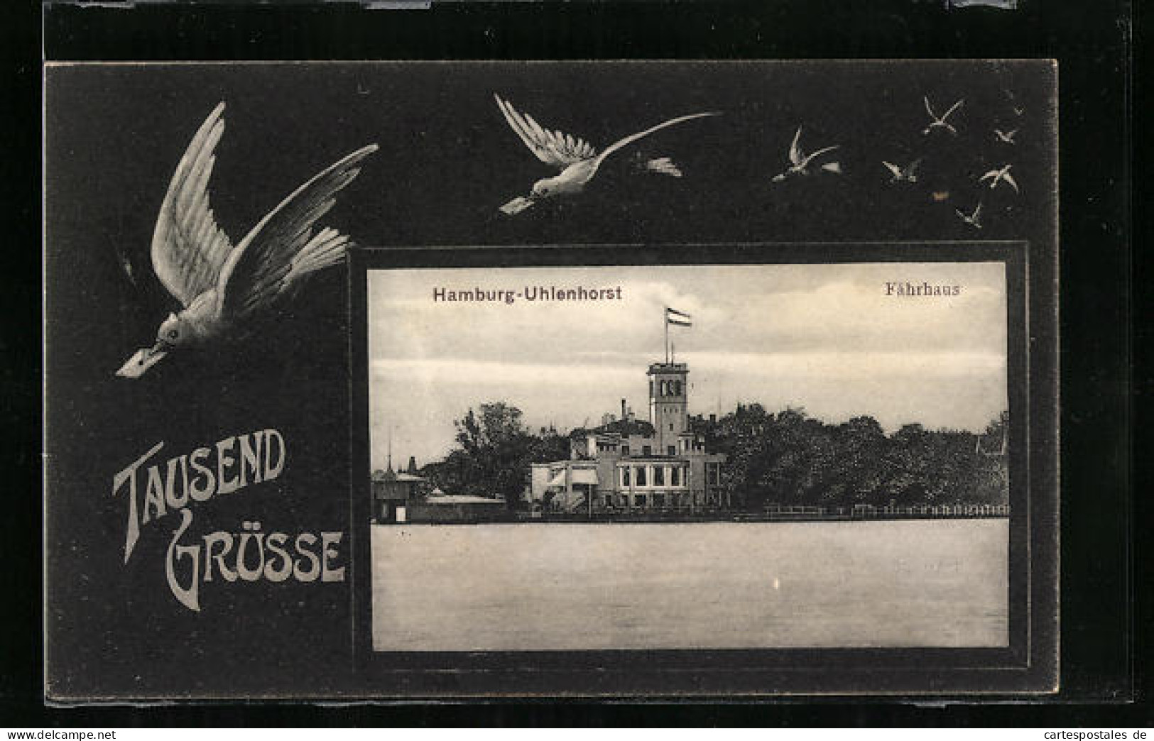 AK Hamburg-Uhlenhorst, Fährhaus An Der Elbe  - Nord