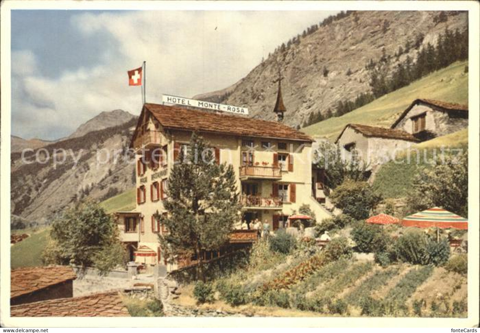 12251669 Saas Grund Hotel Pension Monte Rosa Saas-Grund - Autres & Non Classés