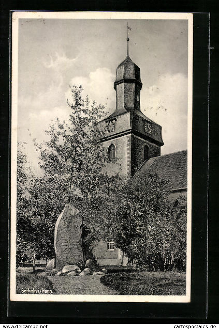 AK Betheln I. Hannover, Kirche Und Kriegerdenkmal  - Hannover