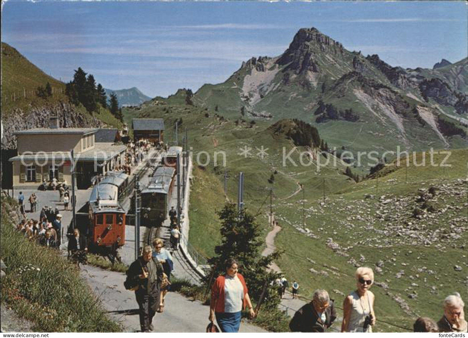 12237109 Schynige Platte Bergstation Mit Laucherhorn Und Faulhorn-Route Schynige - Sonstige & Ohne Zuordnung