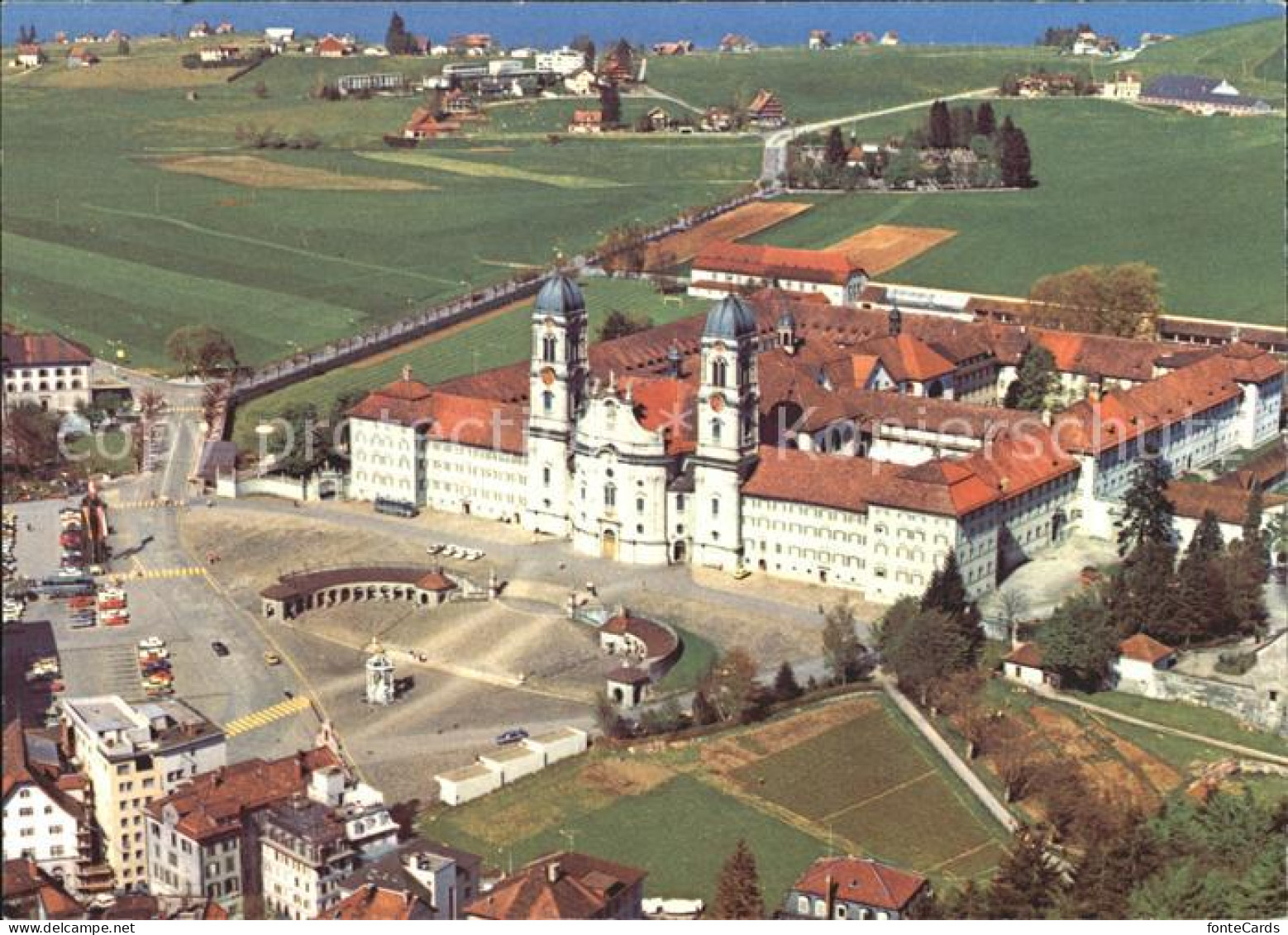 12220469 Einsiedeln SZ Kloster Einsiedeln Vom St Meinradsberg Einsiedeln - Autres & Non Classés