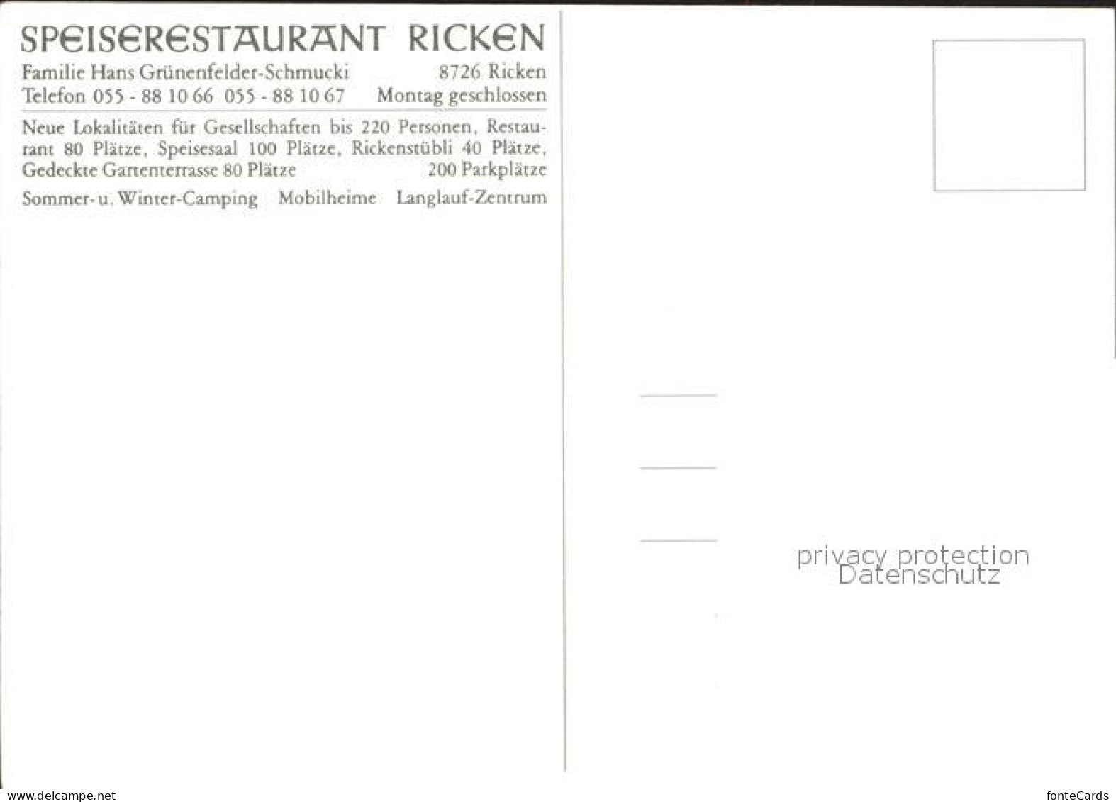 12219469 Ricken Toggenburg Speiserestaurant Ricken Speisesaal Freiterrasse Panor - Autres & Non Classés