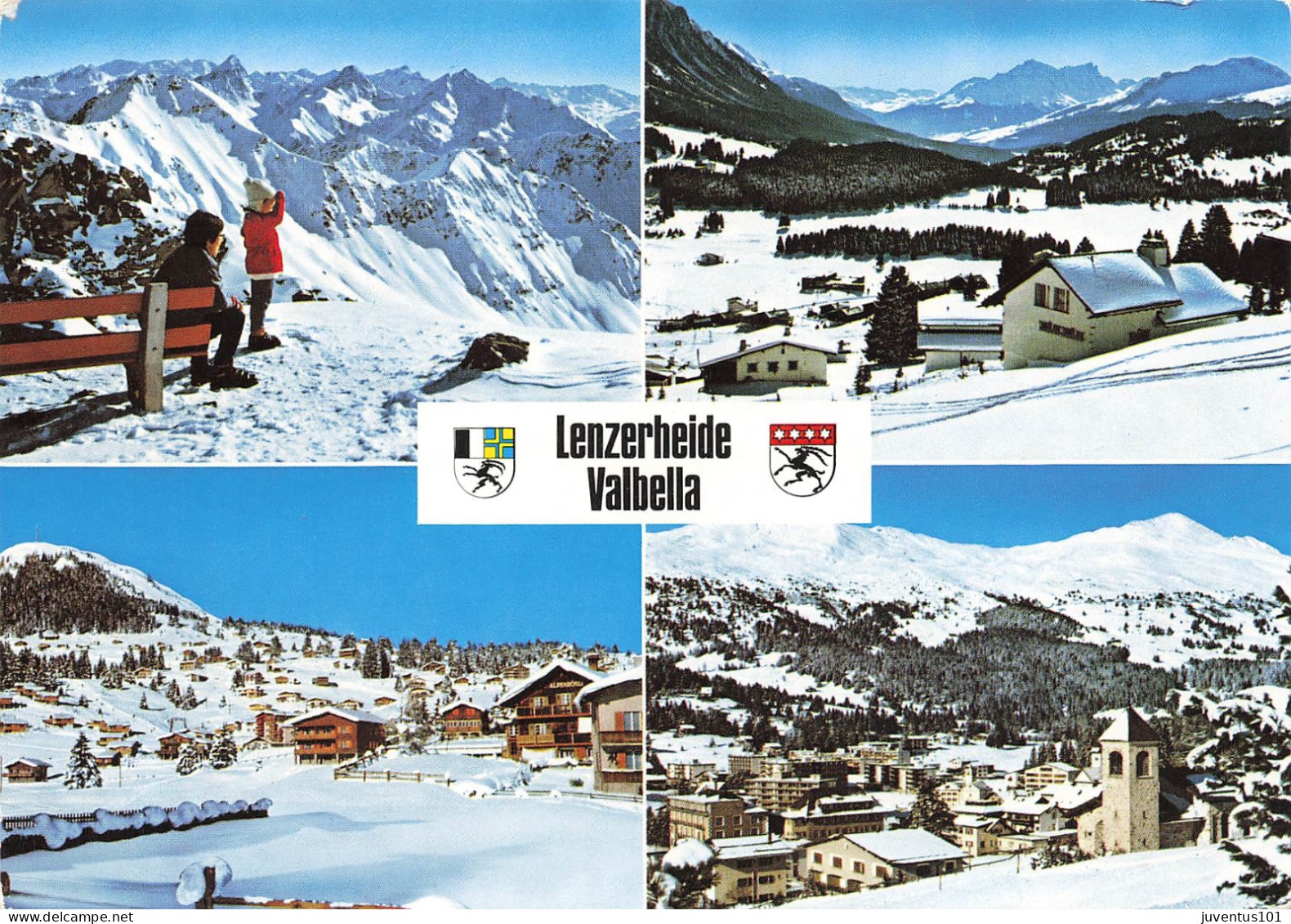 CPSM Lenzerheide Valbella-Multivues-Timbre      L2919 - Lantsch/Lenz