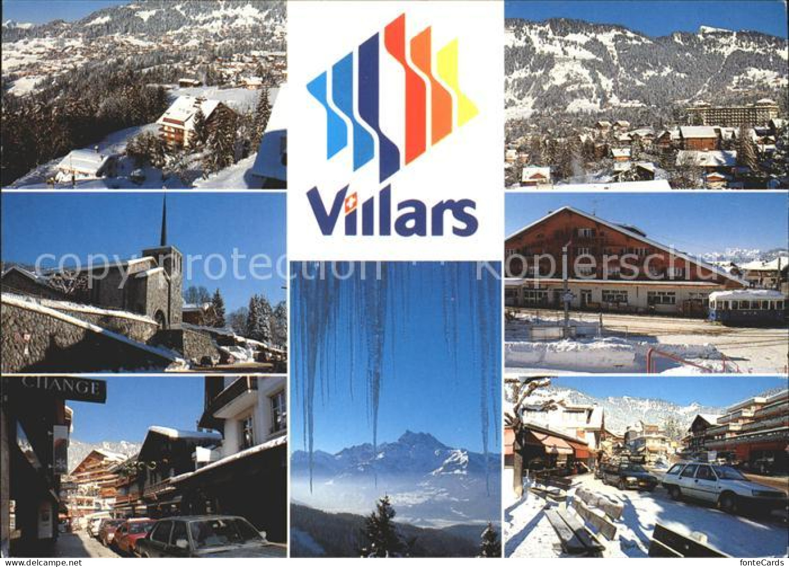 12219369 Villars-sur-Ollon Panorama Orts Und Teilansichten Dorfmotive Villars-su - Sonstige & Ohne Zuordnung