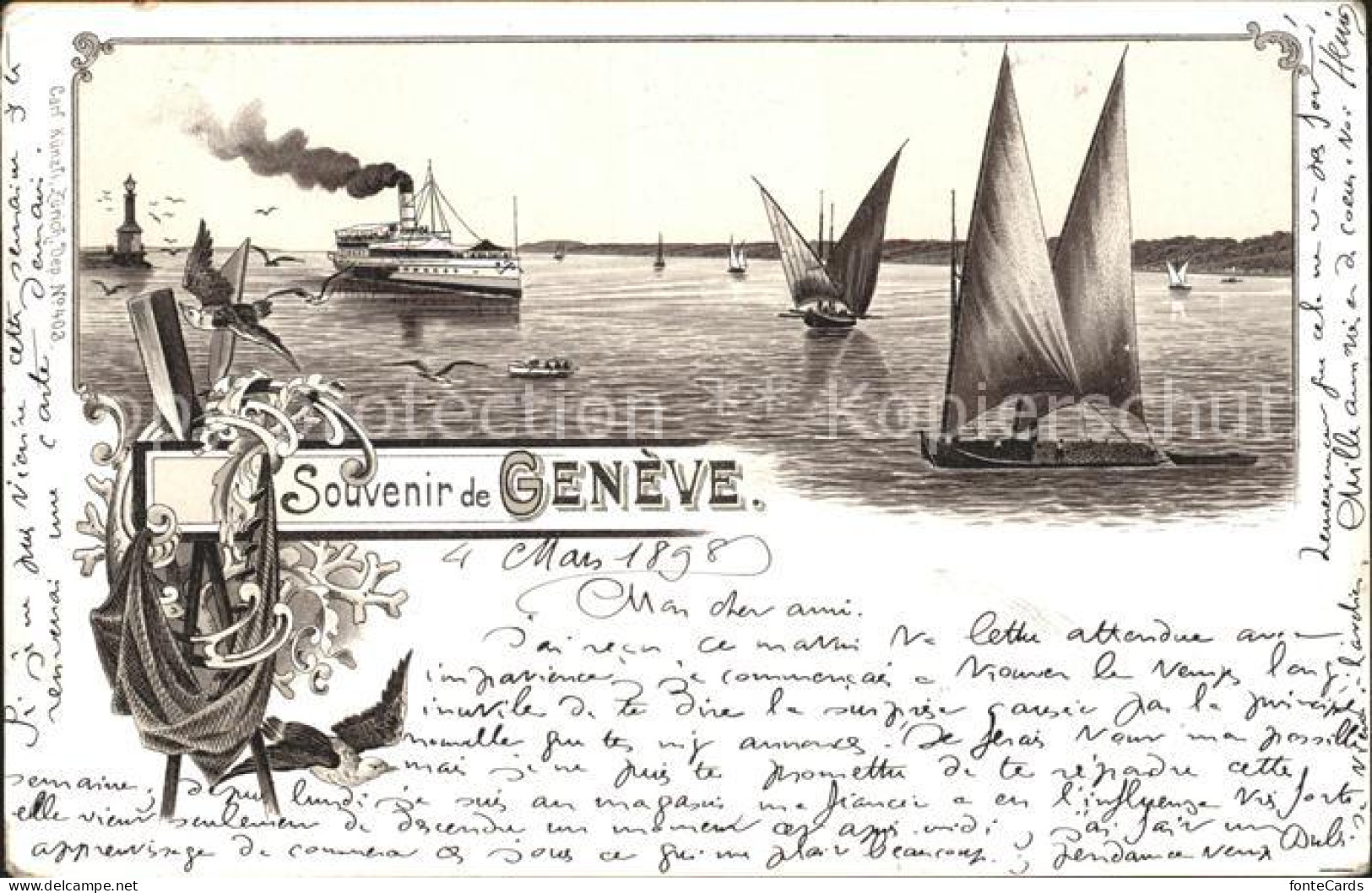12160019 Geneve GE Boote Dampfer Geneve - Otros & Sin Clasificación