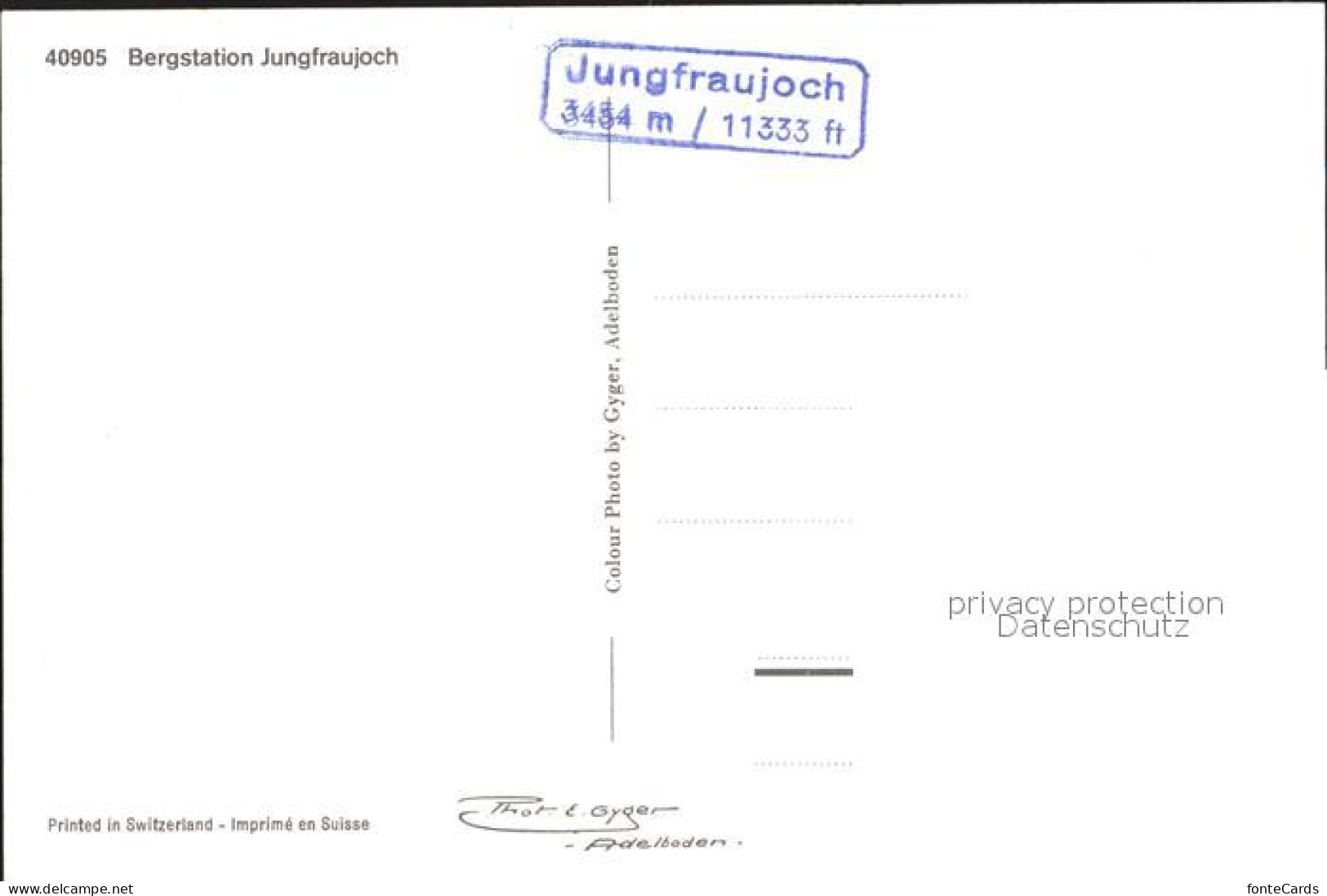 12148109 Jungfraubahn Bergstation Jungfraujoch Jungfraubahn - Sonstige & Ohne Zuordnung